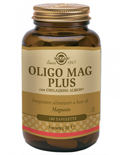 OLIGO MAG PLUS TAVOLETTE DELLA SOLGAR 100TAVOLETTE
